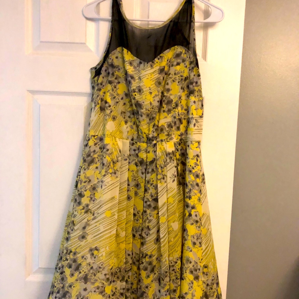 Black and Yellow Work Dress